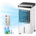 Climatiseur Mobile Sans Évacuation,XJR 10 L, 65 W,Avec minuterie 7 h, 65 dB Oscillation à 120°,Réservoir d'eau amovible Télécommande