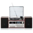 Platine Vinyle Vintage Radio DAB/DAB+/FM, Lecteur CD-MP3 Cassette, Bluetooth USB Roadstar HIF-8892D+BT  Bois 32935-0