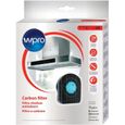 Filtre à charbon anti-odeurs Wpro CHF200/1 pour hotte - Type 200 diamètre 195mm x 207mm - Noir-0