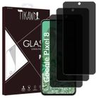 Tikawi x3 Verres trempés Anti-Espion 9H Google Pixel 8 (6.2') Protection Ecran Haute résistance - [Anti-traces] - Film en verre x3