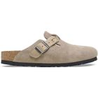 Sabots cuir femme Birkenstock Boston Braided Suede