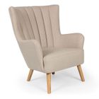MENZZO Fauteuil scandinave Vidal Beige