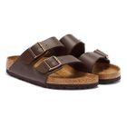 Tongs pour homme Birkenstock ARIZONA en daim, synthétique et caoutchouc - Marron