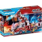 PLAYMOBIL 70935 Camion de pompiers avec échelle, City Action, Les pompiers, 113 pièces, Dès 5 ans