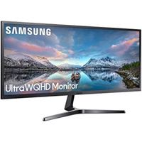 Écran PC Samsung S34J550WQU LED 86,7 cm Ultra WQHD Noir - 3440 x 1440 Pixels - 4 ms - HDMI, DisplayPort