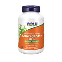 Ashwagandha 450mg 180 cap Sans saveur Now Foods Pack Nutrition Sportive
