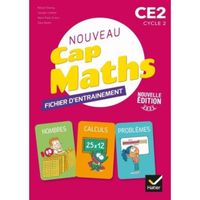 Maths CE2 Cycle 2 CAP Maths. Fichier entrainement, cahier géométrie, livret problèmes et énigmes, Edition 2021