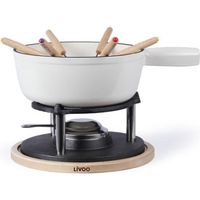 LIVOO Feel good moments - Service à fondue Tradition - Blanc