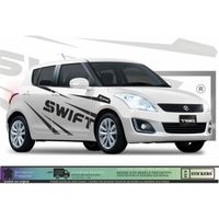 Suzuki Swift Sport rayures - NOIR - Kit Complet - voiture Sticker Autocollant