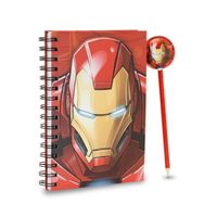 Iron Man Stark Paquet Cadeau avec Carnet et Crayon de Mode, One Size Multicolore