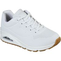 Baskets Femme - SKECHERS - Uno Stand On Air - Cuir - Blanc - Lacets