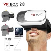 Nouvelle réalité virtuelle VR BOX II 2.0 Version lunettes 3D Google Cardboard VR Lunettes vidéo 3D Movie Game Pour Smartphones 3.5-6
