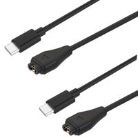 Lot de 2 Chargeurs Câbles USB-C pour Montres Connectées Garmin Fenix et Forerunner - Phonillico