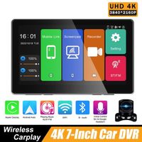 Autoradio CarPlay Android Auto,7" écran Tactile sans Fil Car Stereo Bluetooth lecteur multimédia avec GPS/Appel mains libres/musique