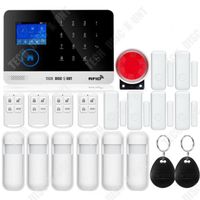 TD® Alarme tactile clavier graffiti intelligent wifi GSM alarme 2.4 pouces écran couleur TFT dispositif antivol multifonctionnel