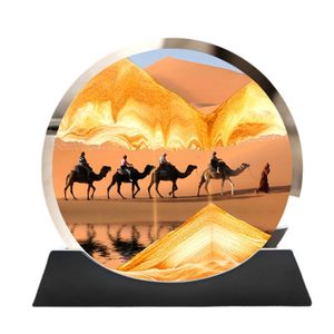Mad Monkey Tableau De Sable Fluide à Tourner – Peinture Dynamique Et Relaxante – Décoration De Bureau Et Cadeau Anti-Stress