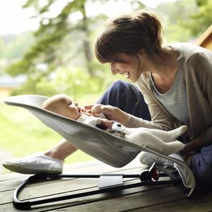TRANSAT Transat bébé Balancelle bébé Nouveau-Né Lavable avec 3 Positions - Baby Balance Chaise - Gris