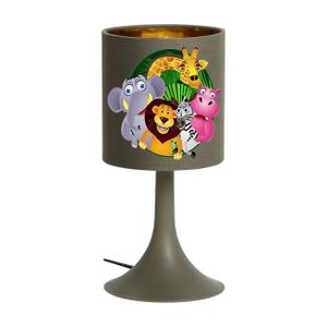 LAMPE A POSER Lampe de chevet personnalisable pvc savane jungle