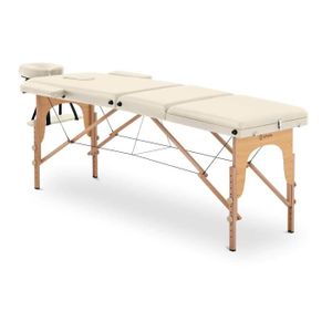 TABLE DE MASSAGE - TABLE DE SOIN Table lit de massage pliant pliante (cadre : hetre