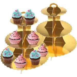 Rose Bleu Jaune à Choisir Homyl 2 Pièces Support à Cupcake Réutilisable en Carton pour Fête Anniversaire Mariage Douche Bébé Bleu