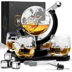 Set Whiskey Luxueux Carafe à whisky avec 4 pierres à whisky bec verseur Carafe Whisky – Bateau – 1000 ml – Coffret Cadeau Homme robinet et 2 verres à whisky 1 l Whisiskey Set Whiskey Luxueux Carafe à whisky avec 4 pierres à whisky bec verseur Carafe Whisky – Bateau – 1000 ml – Coffret Cadeau Homme robinet et 2 verres à whisky 1 l Whisiskey