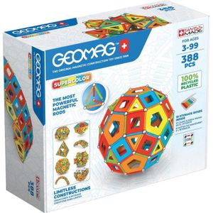 ASSEMBLAGE CONSTRUCTION Geomag Super Color Recycled Masterbox 388 pcs