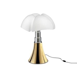 LAMPE A POSER MINI PIPISTRELLO-Lampe LED avec Variateur H35cm Doré Martinelli Luce - designé par Gae Aulenti