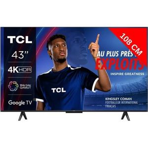 Téléviseur LED TCL TV LED 4K 109 cm 43P71B
