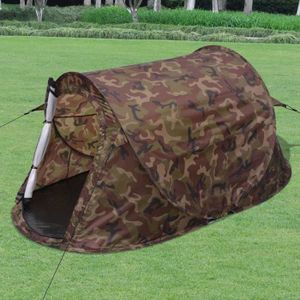 TENTE DE CAMPING vidaXL Tente pour 2 personnes Camouflage 91005