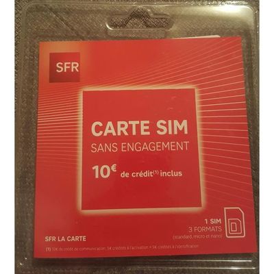 Carte Prépayée : la carte SIM sans abonnement - SFR