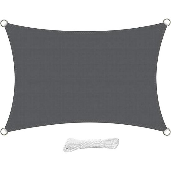 Voile D'ombrage Toile Ombrage 80 X 300 Cm, Respirant HDPE Protection 98% UV, Anti-Âge, Voile D'ombrage Avec Œillets Pour Patio Jardin, Terrasse