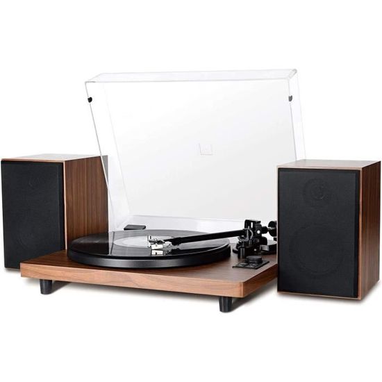 Platine Vinyle Mersoco Hi-Fi Bluetooth USB Avec Haut-parleurs Intégrés