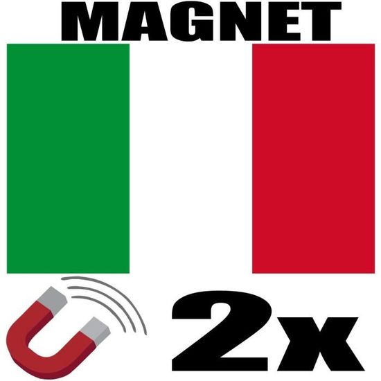 2 X NIGERIA Drapeau Magnet 6x3 Cm Aimant Déco Magnétique