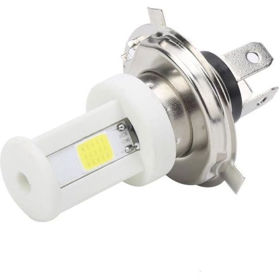 Phare Moto FYOBOT 7 Pouces Halogène H4 - 12V 35W - Blanc Chaud - Pour Custom Et Réparation