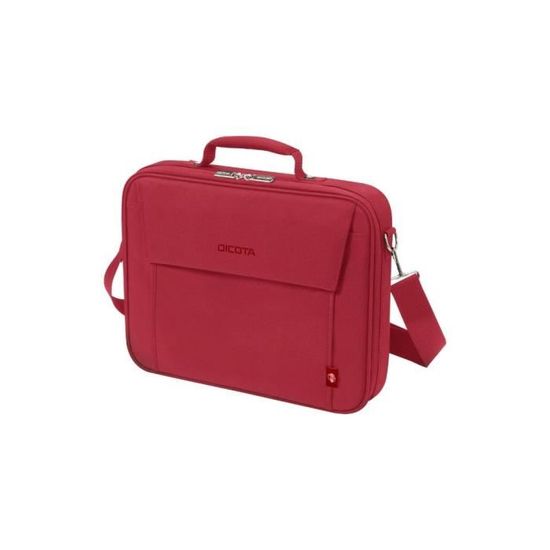 Dicota DICOTA Sacoche MULTI BASE Rouge PC portable 14"-15.6" Légère protection polyester cadre métal et plusieurs compartiments  D30