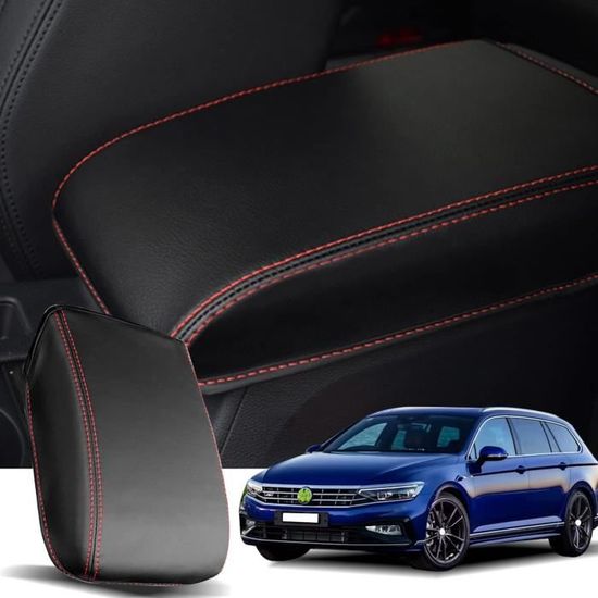 Housse Accoudoir Central Pour VW Passat B8 2016-2022 – Cuir PU – Protection Anti-rayures Et Taches - 4
