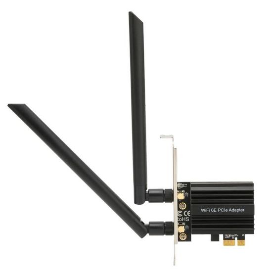 Plyisty Carte PCIe WiFi 6 Pour PC De Bureau AX1800, Bluetooth 5.4