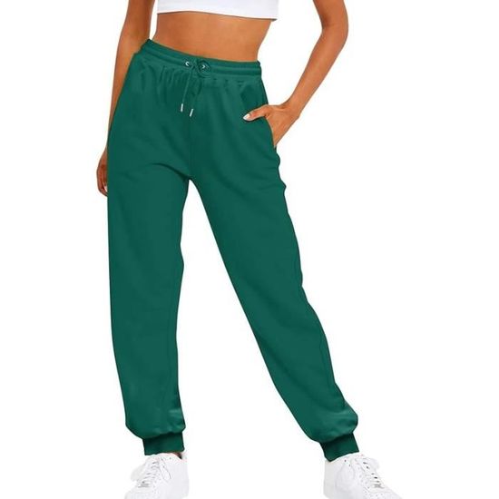Survêtement Femme 2 Pièces Coton - Tenue Yoga Sport Décontractée, Taille Haute