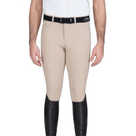 Culotte D'équitation Equiline Zone G - Patch Genou - Bleu Marine - IT 40