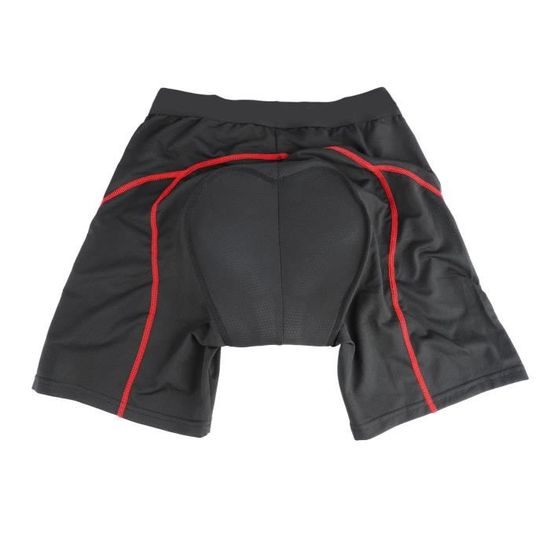 Short De Cyclisme Homme WOSAWE - Avec Gel 3D Rembourré - Respirant Et Compression - Noir