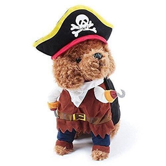 Animal Chat Chien Vetements Costume Robe Pirate Costume Vetement Avec Chapeau Taille S Cdiscount