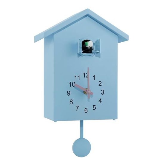 Horloge à Coucou Murale En Bois Style Forêt-Noire - Pendule Antique Avec Pendule Et Sonnette - Décoration Salon