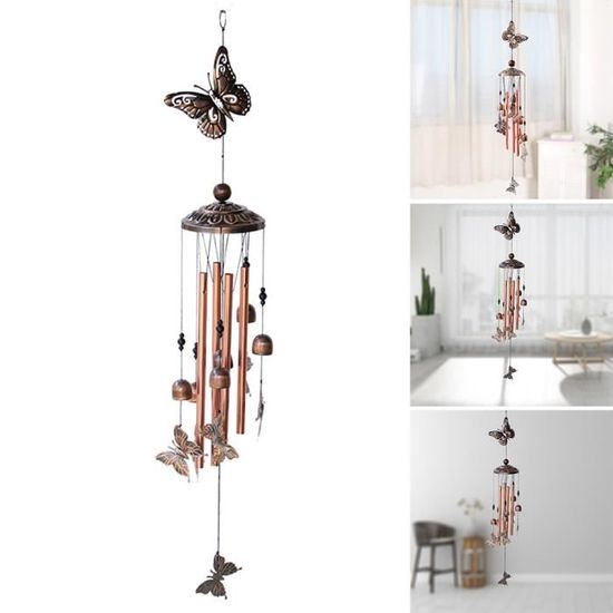 Carillon éolien En Forme De Cœur Pour L'extérieur, Carillon éolien En Forme De Cœur En Bronze, Cadeau Pour Femme, Pour La Maison, L'intérieur, L' Extérieur, Le Jardin, Carillon éolien, Attrape-vent En