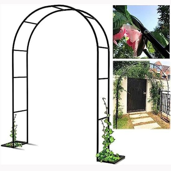 Arche De Jardin En Métal KiwiHood - 2,3 M De Haut - Support Pour Plantes Grimpantes - Pliable Et Résistante