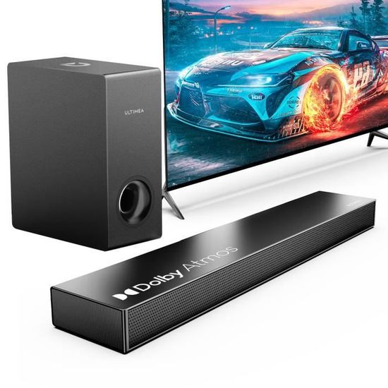 Barre De Son ULTIMEA Apollo S80 5.1 Avec Dolby Atmos - Subwoofer Et RGB - 320W