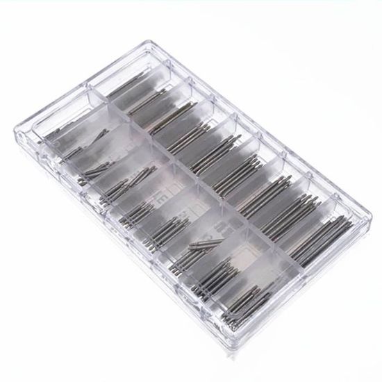 Vixzero Lot de 108 barrettes à ressort pour bracelet de ontre en acier