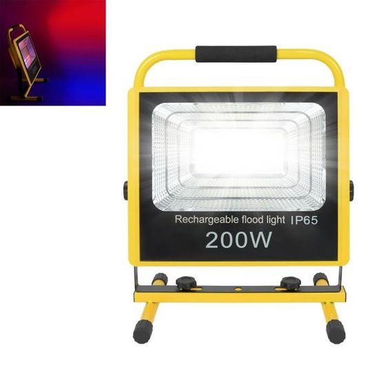 Projecteur De Travail LED Haute Luminosité Sans Fil 20V - Lampe Puissante 2000lm, Pour Atelier, Bricolage, Dépannage