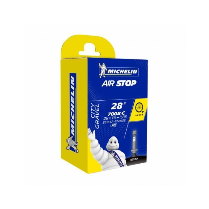Chambre a air velo 700 x 35-47 michelin a3 valve regina longueur 40mm 166g
