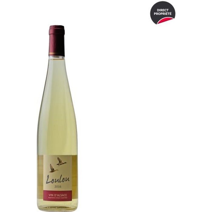 Alsace Loulou Vin de Glace Blanc 2016 - 75cl - Domaine Schirmer - Vin AOC Blanc d' Alsace - Cépages Pinot Gris, Sylvaner