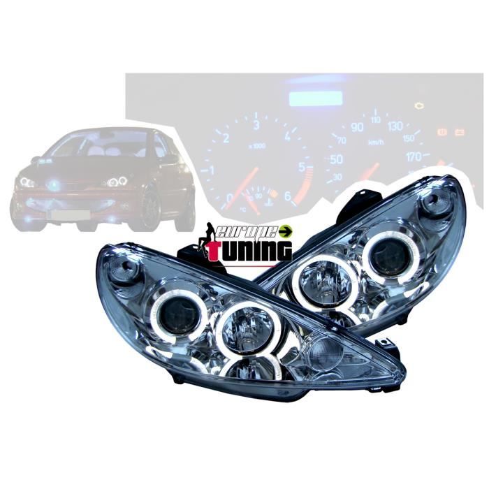 Phare avant design pour Peugeot 206-206CC 98-08